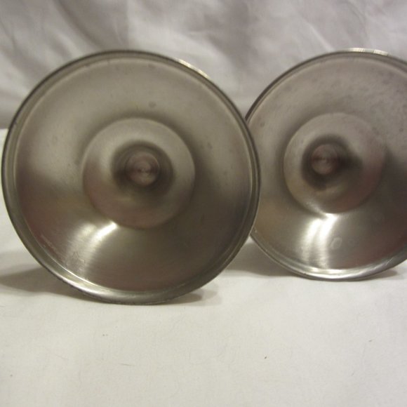 VTG ATC TRINAC PEWTER CANDLESTICKS #700 - Picture 3 of 5